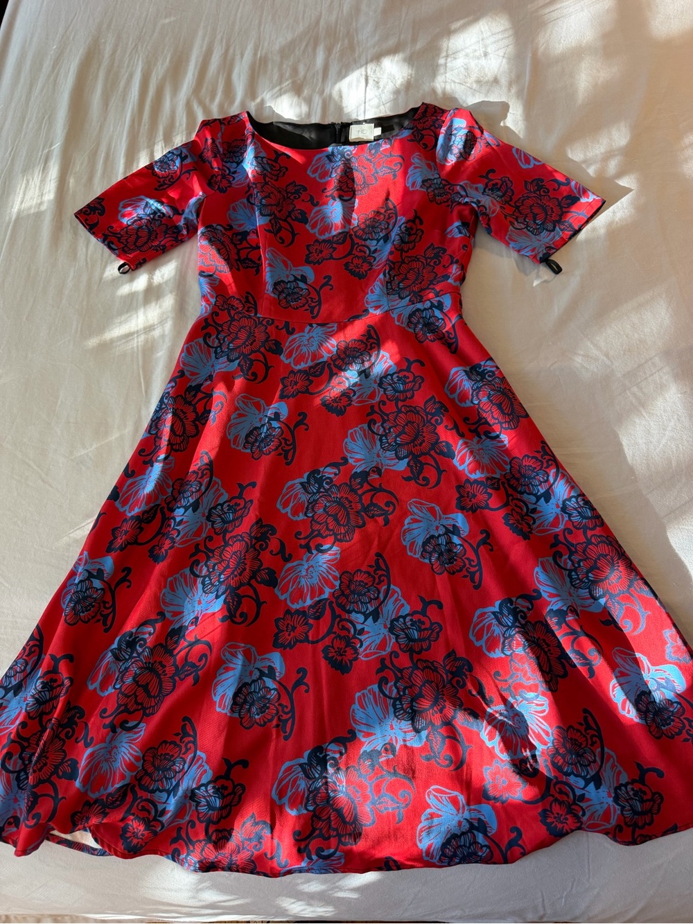 HD in Paris Red & Navy Floral Top